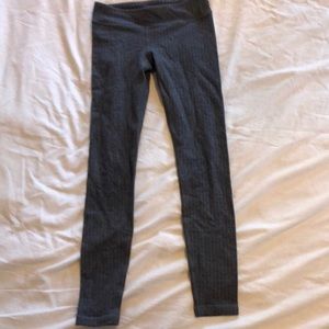 gray and black leggings